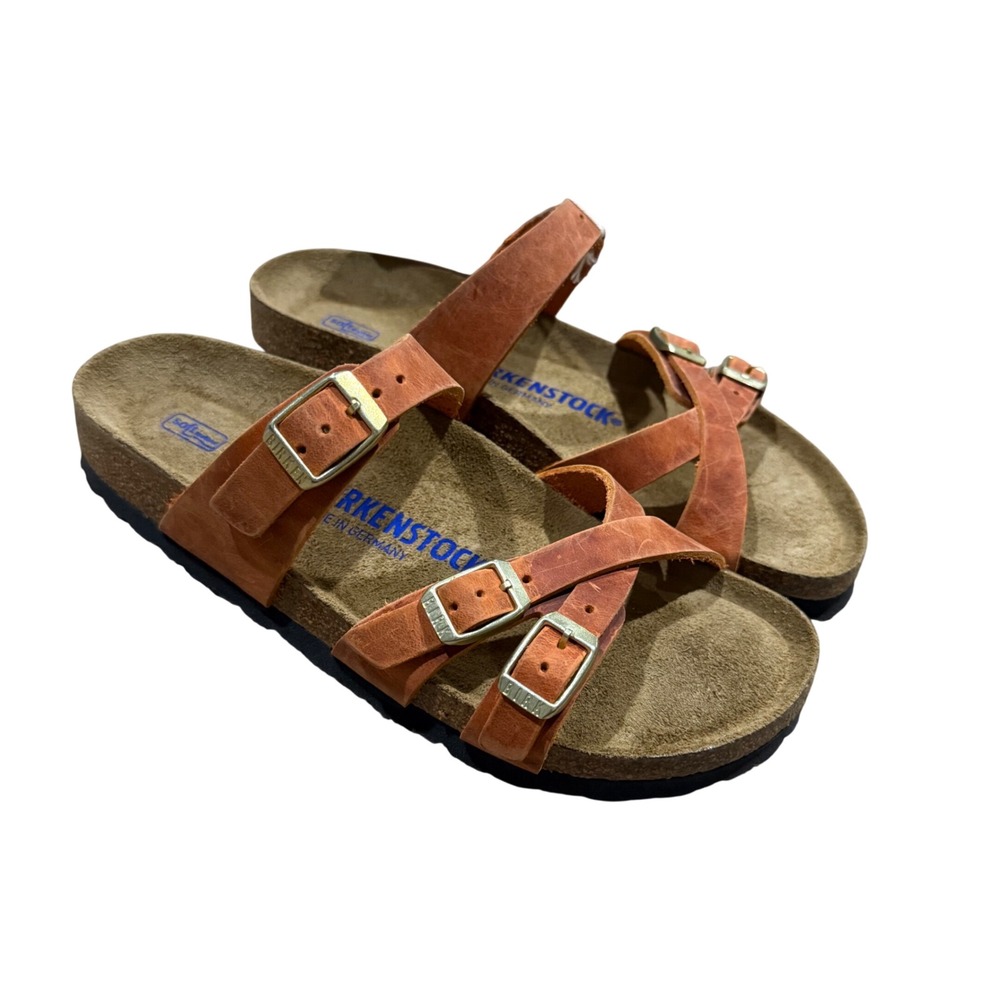 Birkenstock Oiled Leather FRANCA Burnt Orange (Narrow) BNIB 1027691 size 37 SF